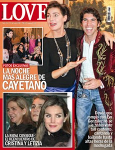 Portada de la revista Love - Cayetano