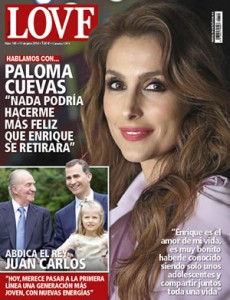 Paloma Cuevas en la portada de la revista Love
