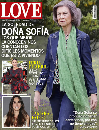 Portada de la revista Love con la Reina Sofía
