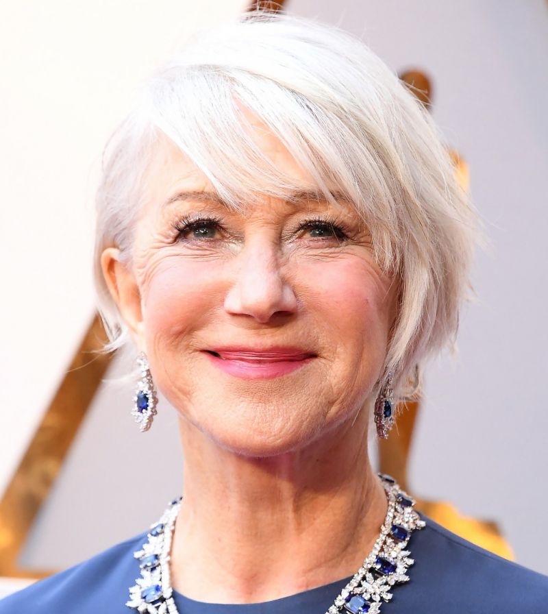 La actriz Helen Mirren en los pasados Oscars 2018